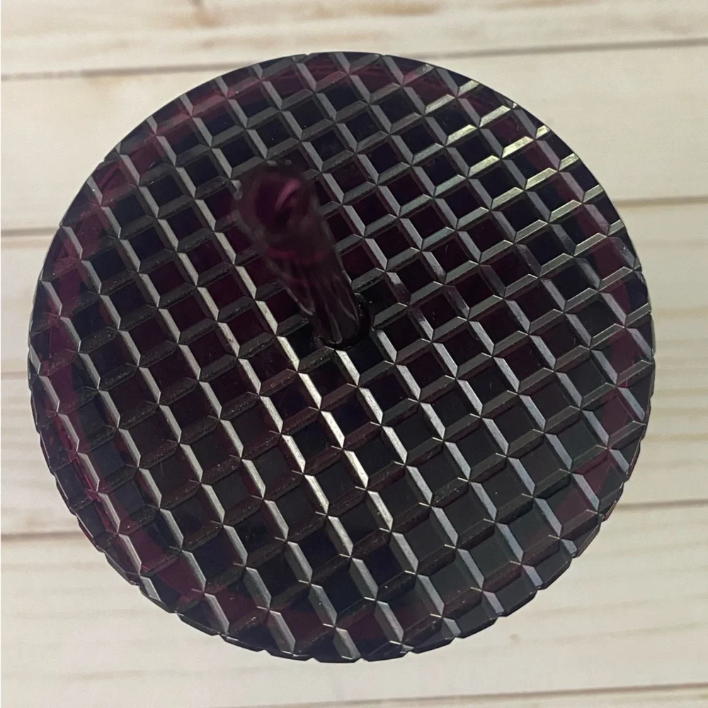 Starbucks Studded Plum Purple Grid Disco Holiday Cold Cup Tumbler 24oz - Picture 3 of 8